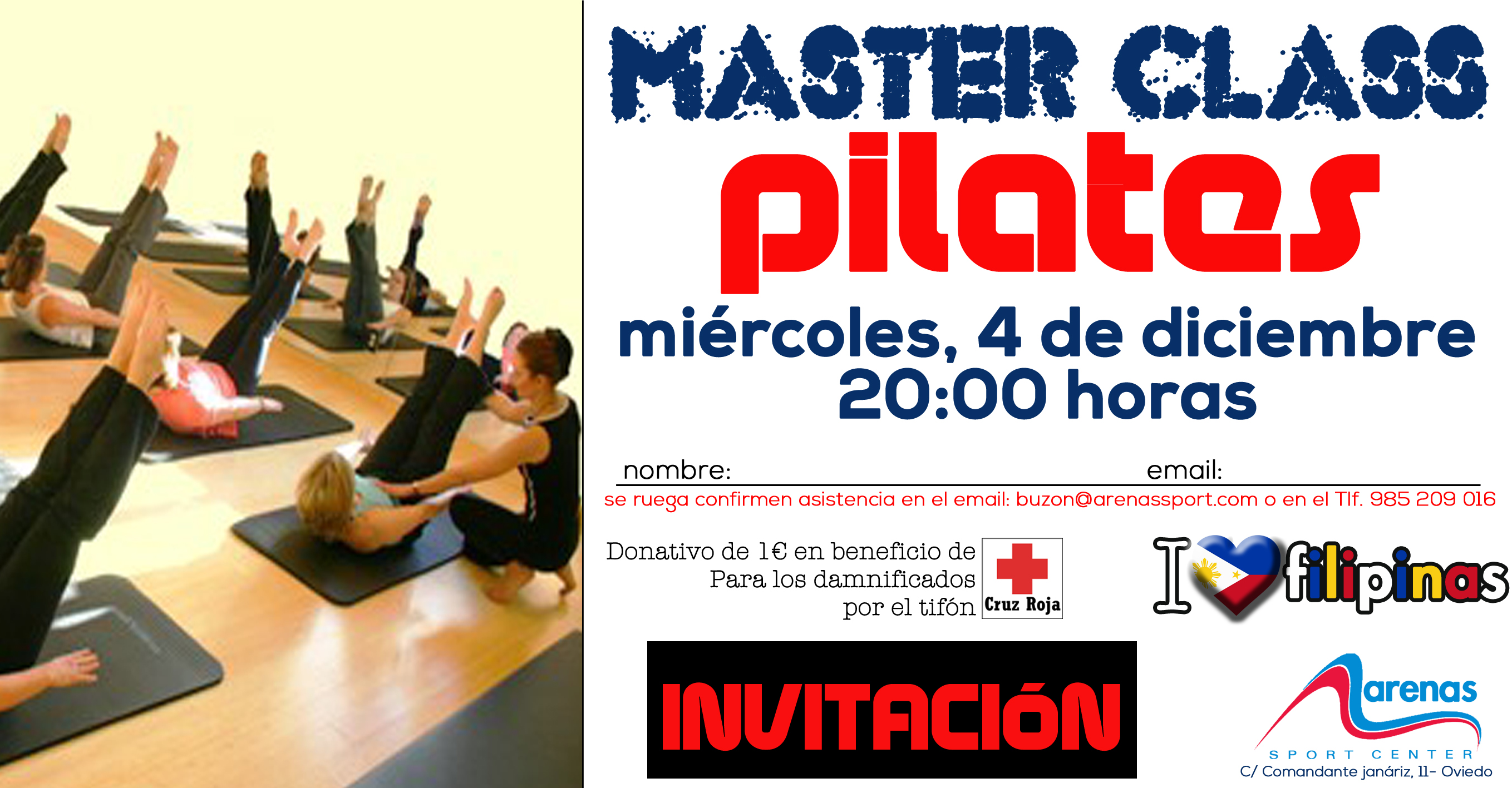 INVITACION MASTER CLASS Pilates